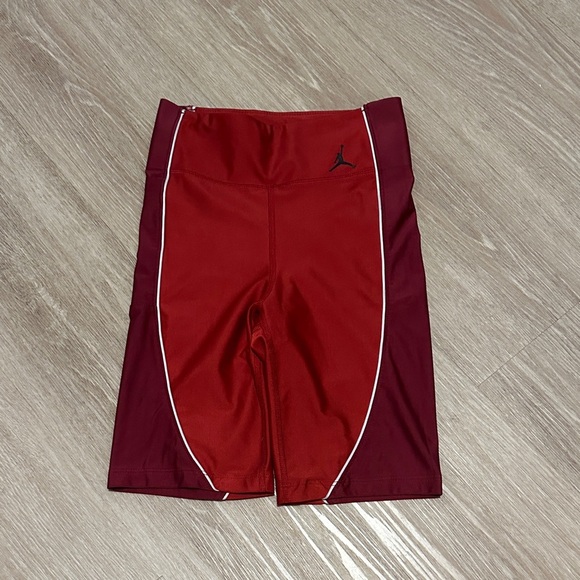 Jordan Kids Red and Maroon Shorts - Picture 1 of 3